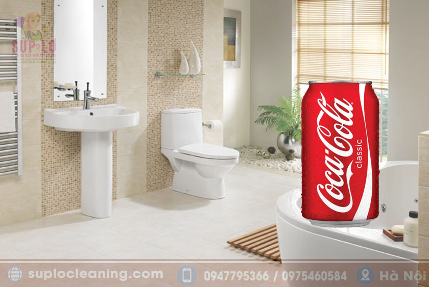 Cách tẩy vết ố vàng bồn rửa mặt nhà vệ sinh bằng Coca Cola