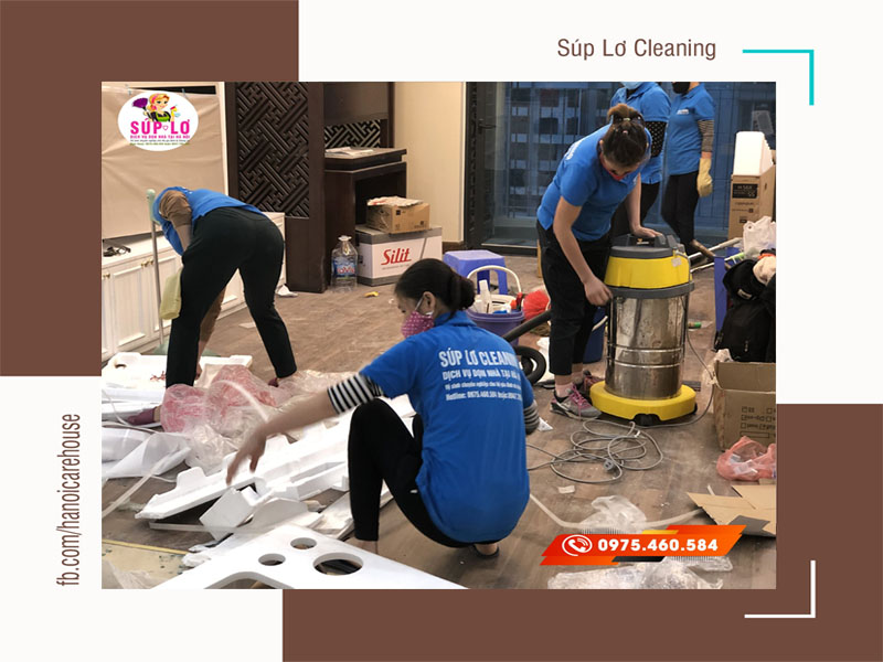 Nhân viên Súp Lơ Cleaning vệ sinh nhà tại Nghĩa Tân