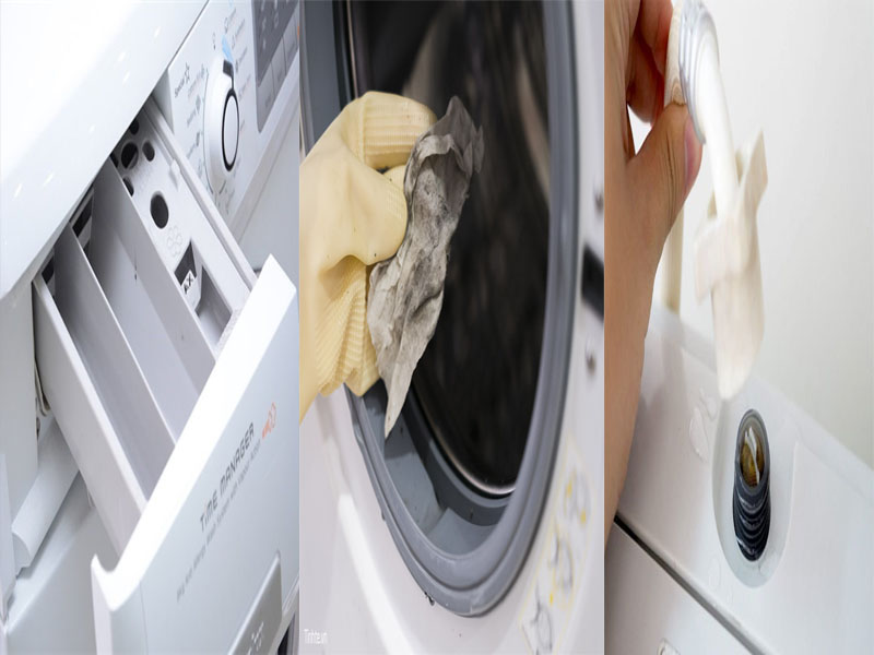Vệ sinh các bộ phận khác của máy giặt
