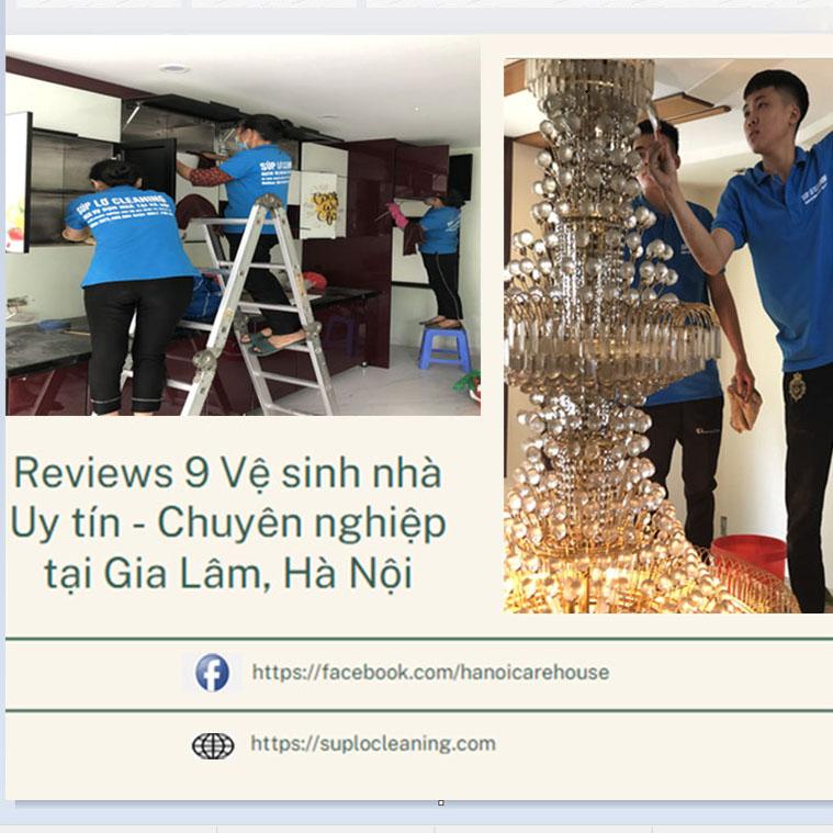 Reviews 9 Vệ Sinh Nhà Tại Gia Lâm Uy Tín, Chuyên Nghiệp, Hà Nội