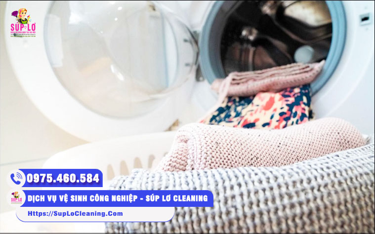 Dùng máy giặt để vệ sinh thảm