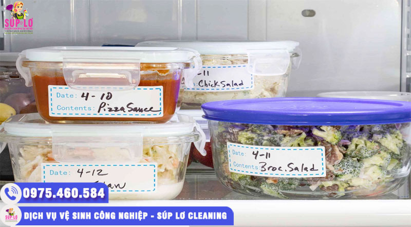 Đánh dấu và phân loại thực phẩm để dễ dàng nhận biết, tránh lãng phí thực phẩm
