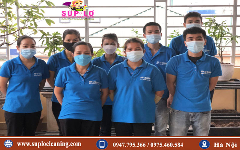 Đội ngũ nhân viên Súp Lơ Cleaning tại Ba Đình
