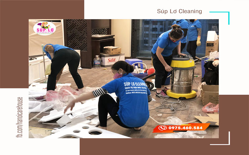 Nhân viên Súp Lơ Cleaning vệ sinh nhà tại Nghĩa Tân