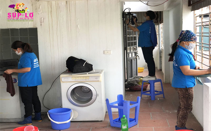 Quy trình vệ sinh nhà của Súp Lơ Cleaning tại Cát Linh chuyên nghiệp - nhanh chóng