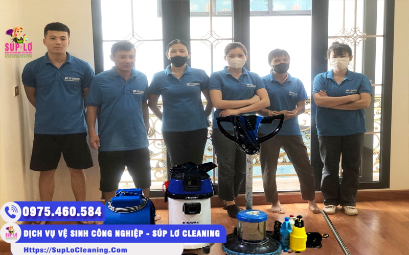 Đội ngũ nhân viên Súp Lơ Cleaning tại quận Bắc Từ Liêm chuyên nghiệp, máy móc hiện đại