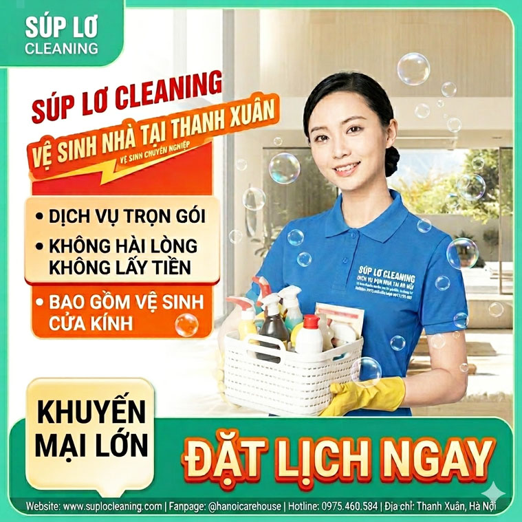 Vệ Sinh Nhà Tại Thanh Xuân 🔥 Giải Pháp Làm Sạch Chuyên Sâu 🔥 Uy Tín Số 1