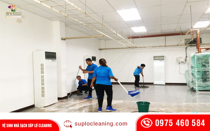 Dịch vụ vệ sinh nhà xưởng tại Hà Nội của công ty Súp Lơ Cleaning uy tín, chất lượng hàng đầu