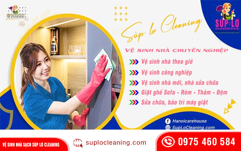 Dịch vụ vệ sinh nhà tại Hà Nội uy tín, chất lượng - Súp Lơ Cleaning