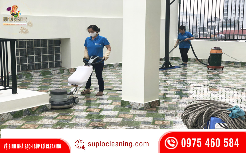 Dịch vụ đánh bóng sàn, chà sàn tại Hà Nội uy tín và chuyên nghiệp - Súp Lơ Cleaning
