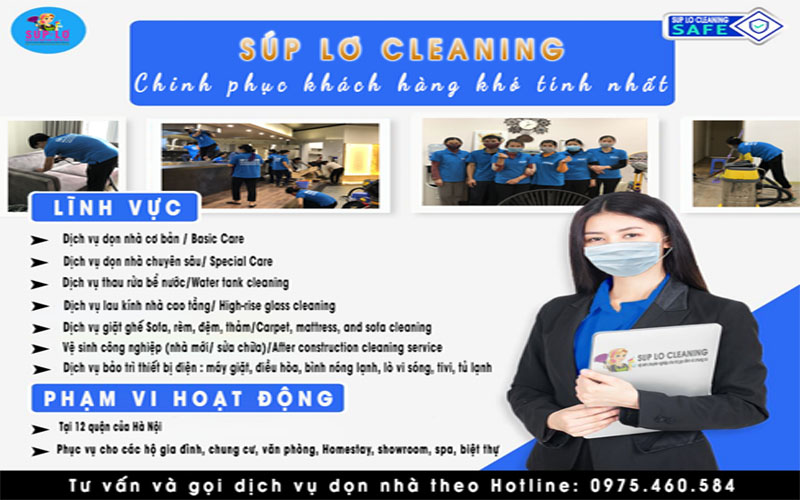 Dịch vụ vệ sinh nhà tại Thanh Xuân chuyên nghiệp , uy tín Súp Lơ Cleaning