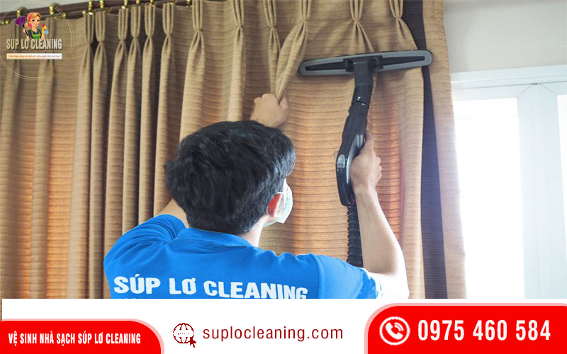 Dịch vụ giặt rèm tại Nam Từ Liêm uy tín và sạch sẽ - Súp Lơ Cleaning