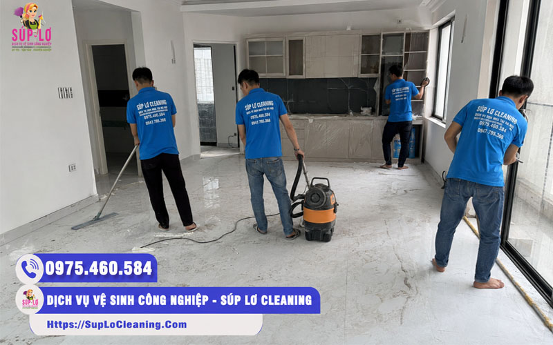Dịch vụ vệ sinh nhà sau xây dựng tại Hà Nội của Súp Lơ chuyên nghiệp và uy tín