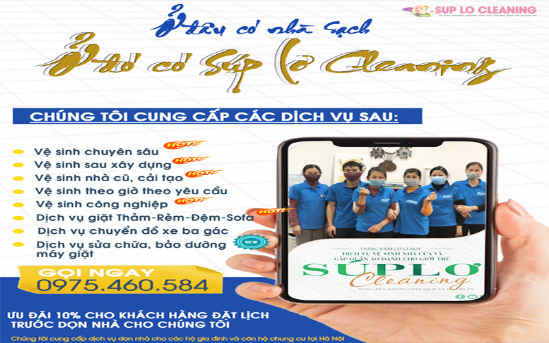 Quy trình dọn nhà của Súp Lơ chất lượng và chuyên nghiệp