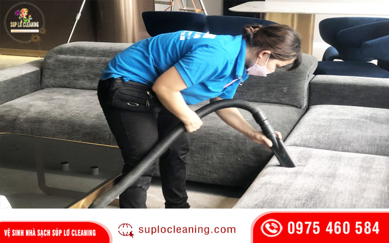Dịch vụ giặt ghế sofa tại nhà Hà Nội uy tín - khách hàng mê tít tại Súp Lơ Cleaning