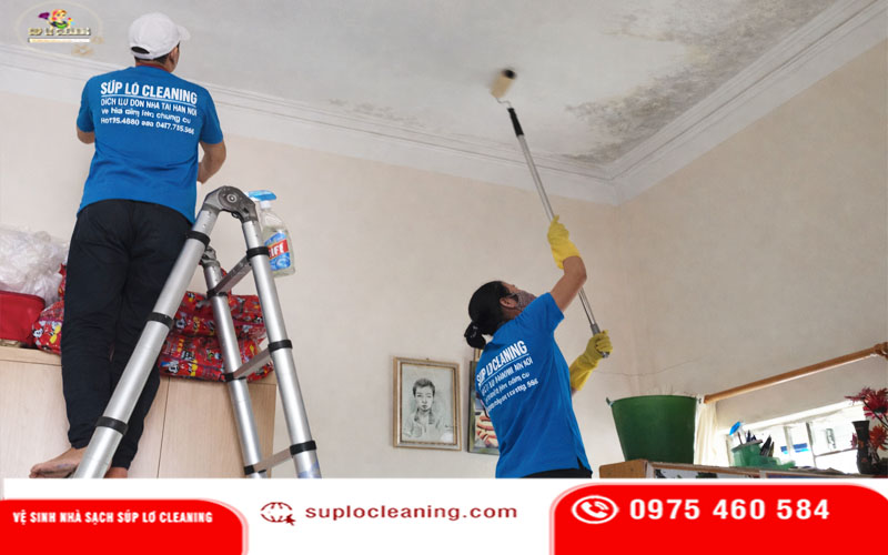 Súp Lơ Cleaning chuyên dịch vụ tẩy mốc tường nhà, trần nhà hiệu quả, giá rẻ