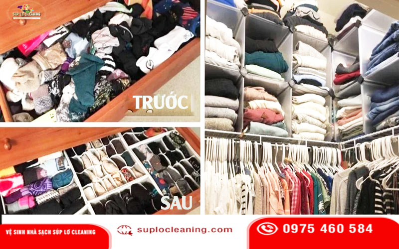 Sắp xếp tủ đồ khoa học giúp không gian sống gọn gàng và tối ưu tủ đồ