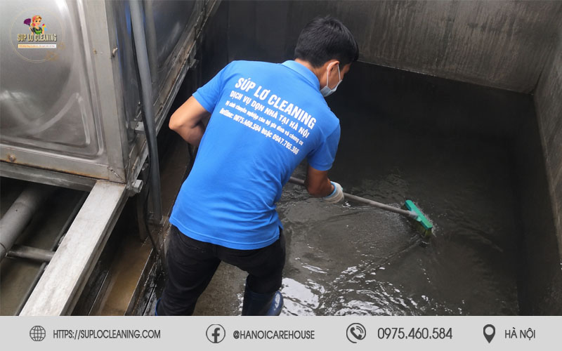 Dịch vụ thau rửa bể nước tại Hà Nội chuyên nghiệp và chất lượng - Súp Lơ Cleaning
