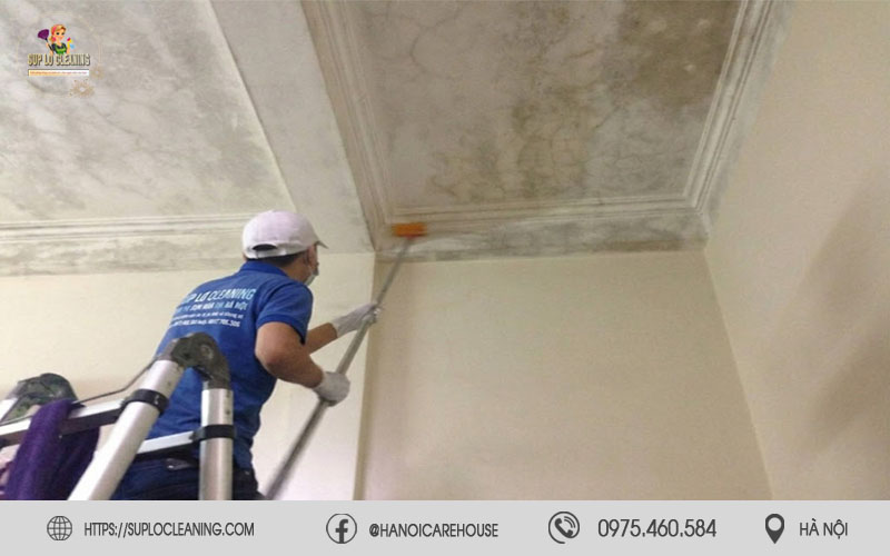 Quy trình tẩy mốc tường nhà tại Thanh Xuân