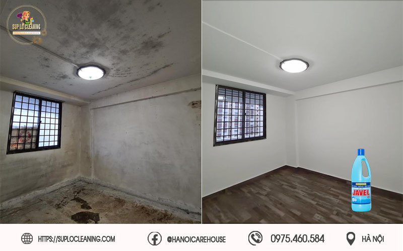 Quy trình dịch vụ làm sạch tẩy mốc tường tại Cửa Nam 