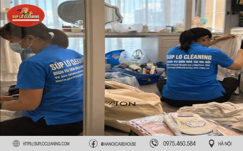 Dịch vụ gấp quần áo Súp Lơ Cleaning tại phường Hoàng Mai