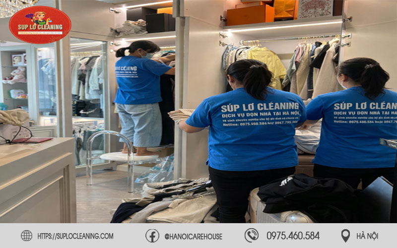 Súp Lơ Cleaning hỗ trợ gấp quần áo chuyên nghiệp tại các khu chung cư Hoàng Mai