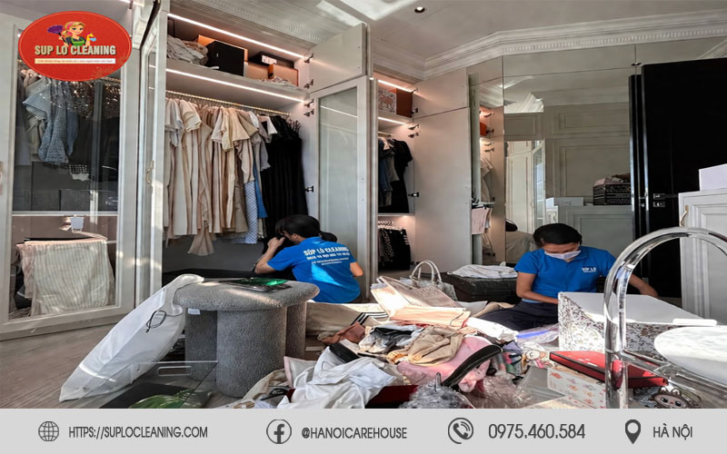 Súp Lơ Cleaning giúp khách hàng phân loại và sắp xếp trang phục khoa học, thẩm mỹ nhất