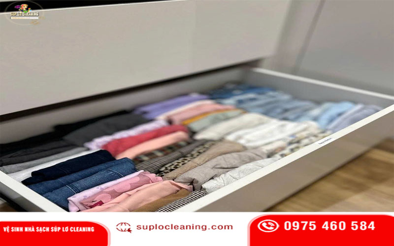 Dịch vụ gấp quần áo khoa học giúp tủ đồ ngăn nắp tại phường Yên Sở