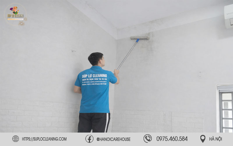 Không gian sạch bóng nấm mốc sau khi được Súp Lơ Cleaning xử lý