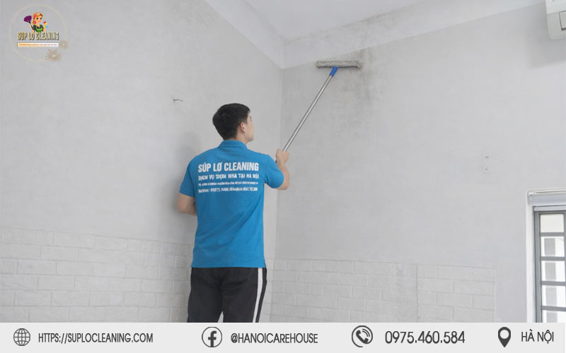 Súp Lơ Cleaning tẩy mốc tường tại phường Kim Liên sạch triệt để, chuyên nghiệp