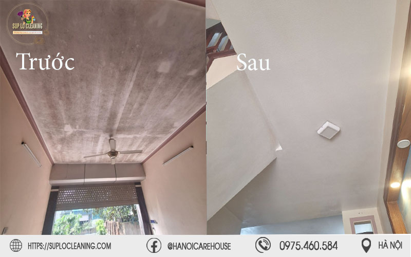 Sự khác biệt vượt trội trước và sau khi xử lý mốc của Súp Lơ Cleaning