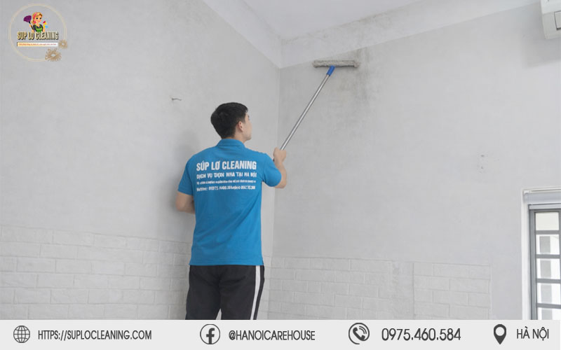 Súp Lơ Cleaning tẩy mốc tường tại phường Văn Miếu sạch triệt để, chuyên nghiệp