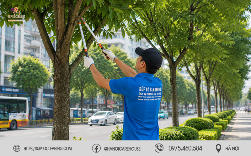 Dịch vụ cắt tỉa cây xanh tại phường Láng, Đống Đa, Hà Nội