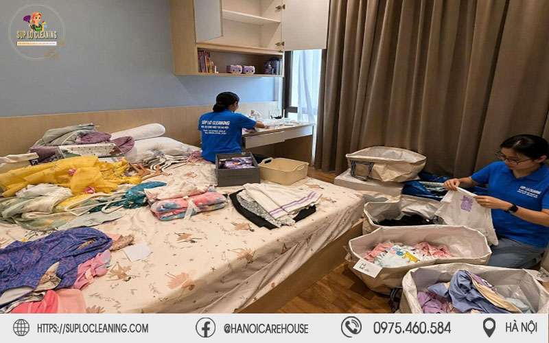 Sự tận tâm từ Súp Lơ Cleaning qua dịch vụ gấp quần áo tại Phường Tây Tựu