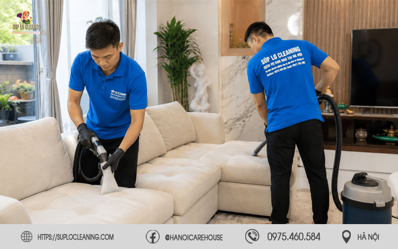 Thiết bị giặt ghế sofa hiện đại giúp làm sạch sâu tại Gia Lâm