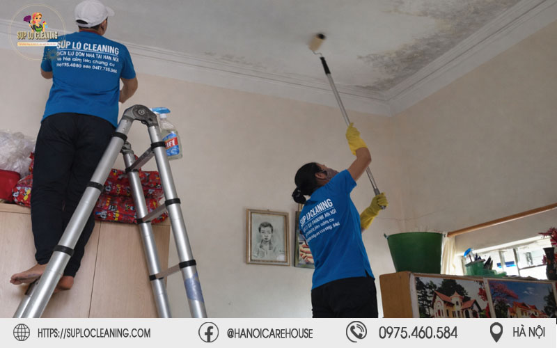 Súp Lơ Cleaning sử dụng hóa chất sinh học chuyên dụng để xử lý triệt để nấm mốc