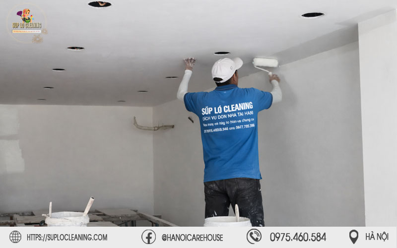 Quy trình xử lý nghiêm ngặt của Súp Lơ Cleaning giúp hồi sinh bức tường trắng sáng
