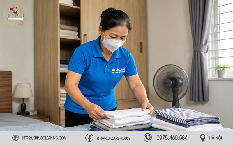 Gấp quần áo tại phường Xuân Đỉnh chuyên nghiệp tại nhà