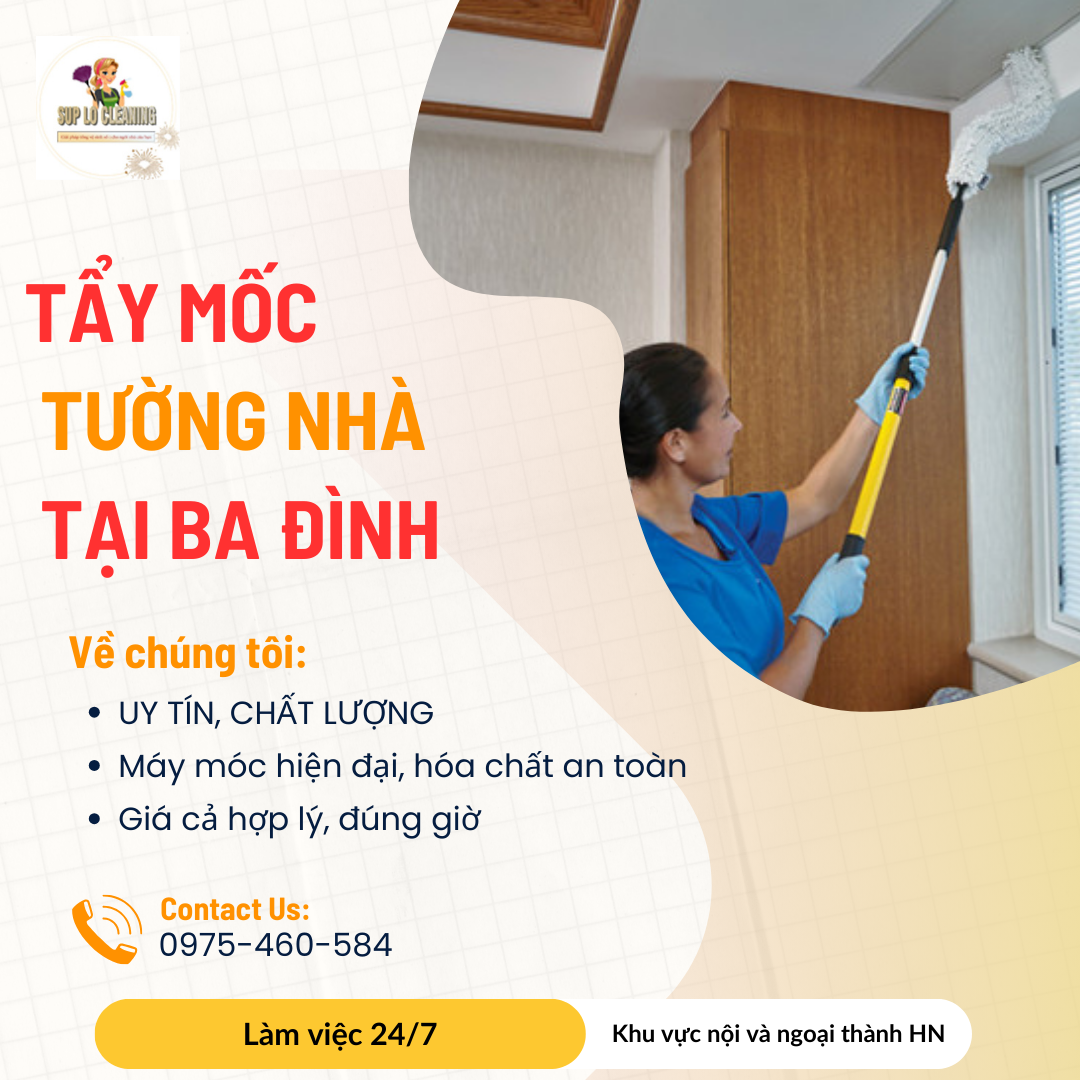 Tẩy Mốc Tường Tại Ba Đình Nhanh – Sạch Tận Gốc