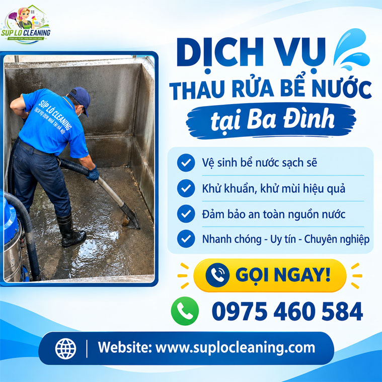 Thau Rua Be Nuoc Tai Ba Dinh
