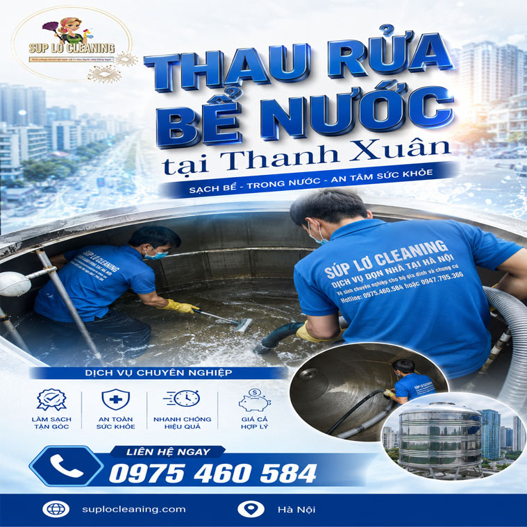 Thau Rua Be Nuoc Tai Thanh Xuan