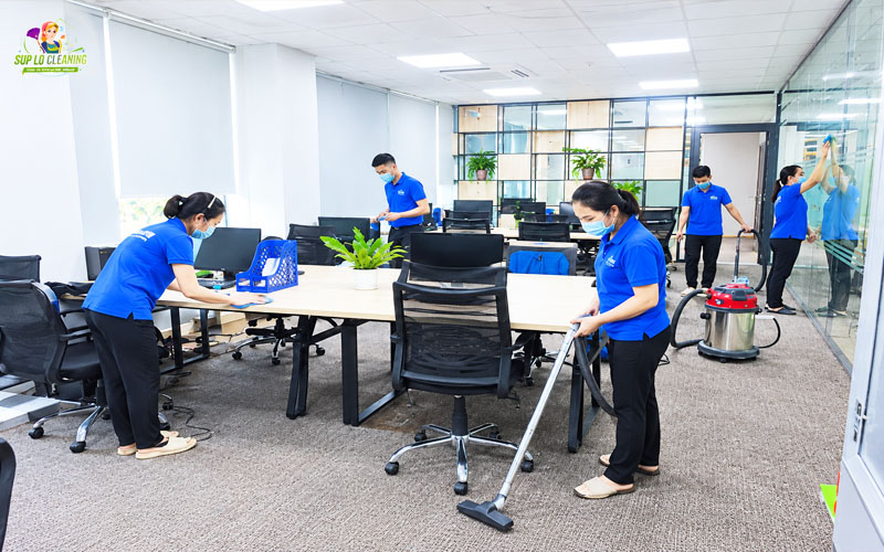 Vệ sinh nhà vệ sinh văn phòng và tòa nhà chuyên nghiệp