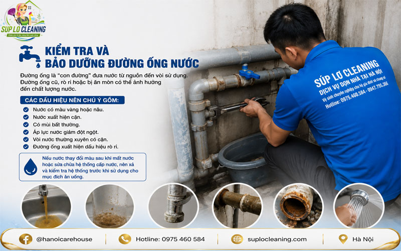 Kiểm tra và vệ sinh bể chứa nước sinh hoạt tại Hà Nội

