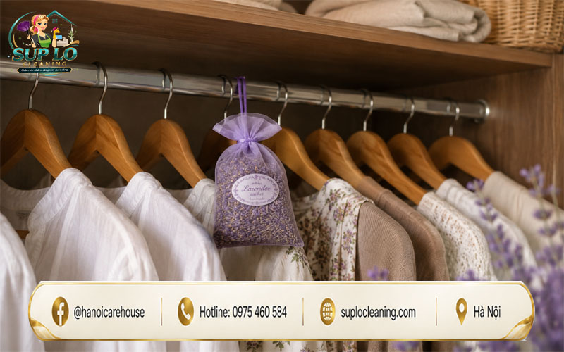 Cách làm thơm tủ quần áo giúp quần áo luôn thơm mát.