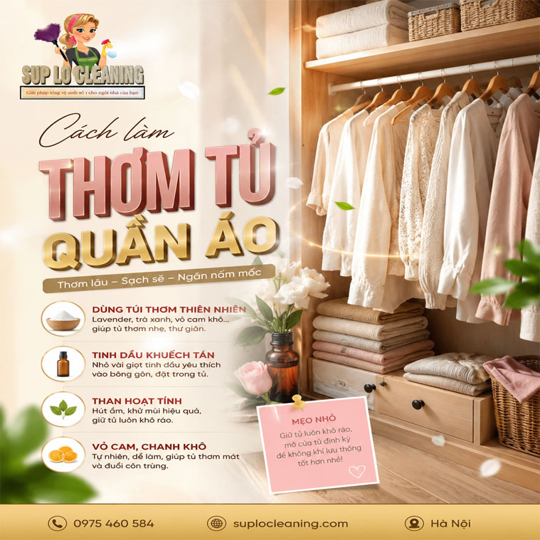 Cach Lam Thom Tu Quan Ao