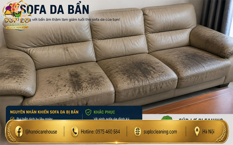 Xử lý vết cà phê trên sofa da đúng kỹ thuật