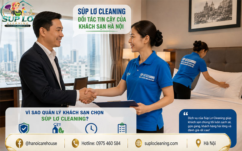 Súp Lơ Cleaning cung cấp dịch vụ vệ sinh phòng khách sạn tại Hà Nội