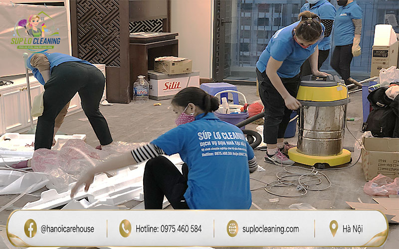 Vệ sinh tổng thể nhà mới trước khi chuyển vào