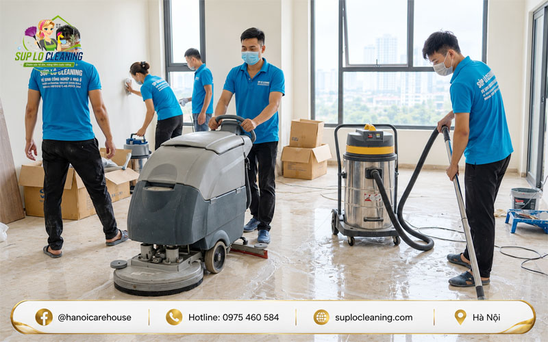 Dịch vụ vệ sinh nhà mới xây Súp Lơ Cleaning