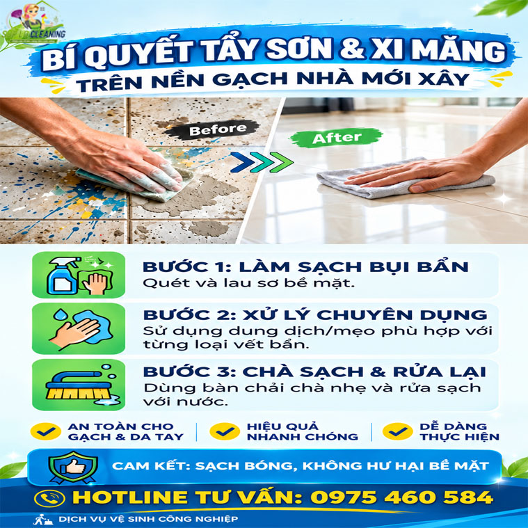 Cach Tay Son Va Mang Tren Nen Gach
